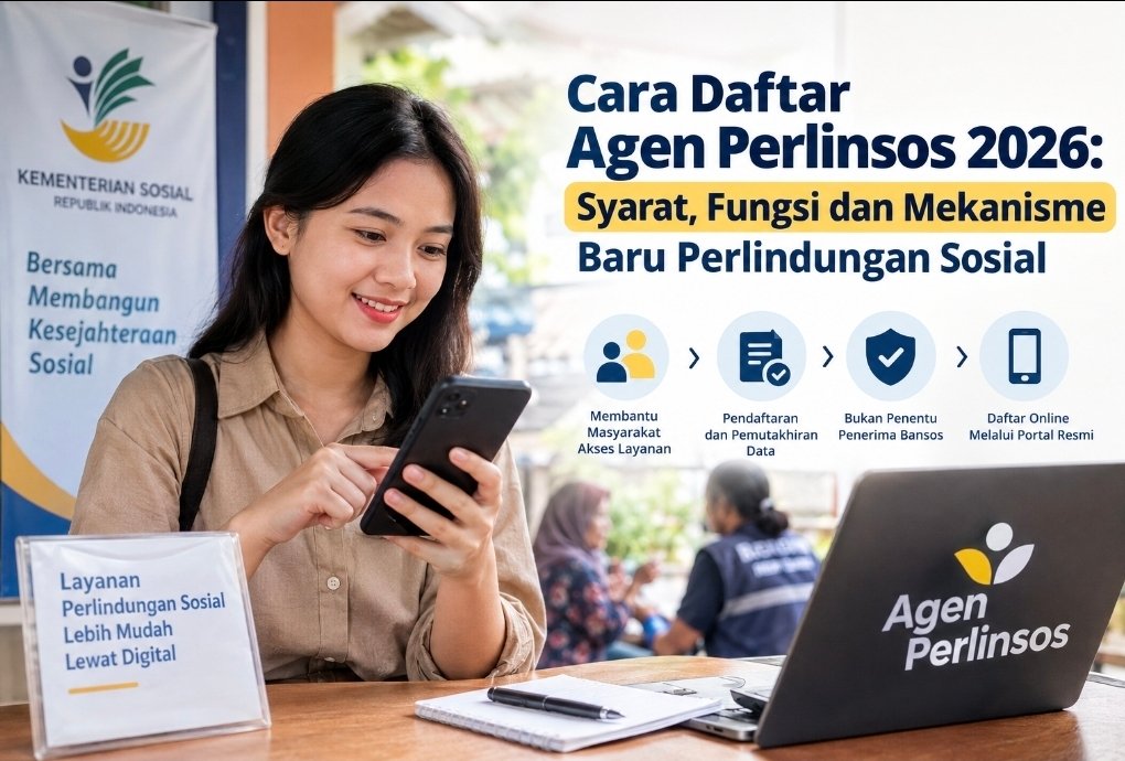Cara Daftar Agen Perlinsos 2026: Syarat, Fungsi dan Mekanisme Baru Perlindungan Sosial